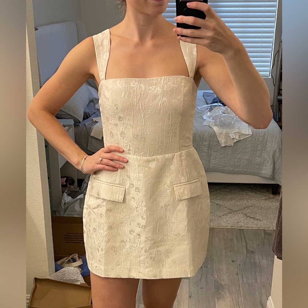 Amanda Uprichard Bethany Romper in White